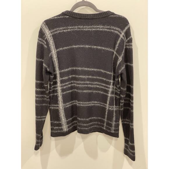 STEPHAN SCHNEIDER Wool/Alpaca Men’s Black & Gray Plaid Sweater Size 5 Small - Picture 5 of 8
